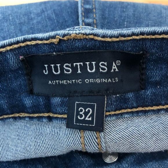 JUST USA Raquel Distressed Scissor Hem Cropped Skinny Jean size 14/32 - Picture 10 of 12